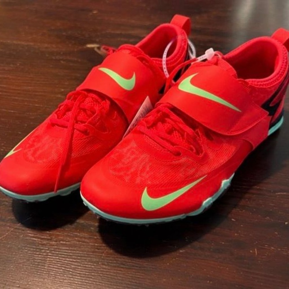 Nike Zoom Pole Vault Elite Track & Field Jumping  Bright Crimson/Lime Blast